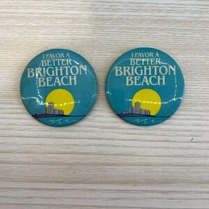 Brighton Beach Souvenir Pin Set I Favor A Better Brighton Beach Collectible